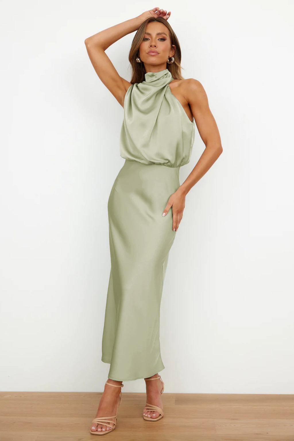 Lina™ - Elegant Satin Evening Dress