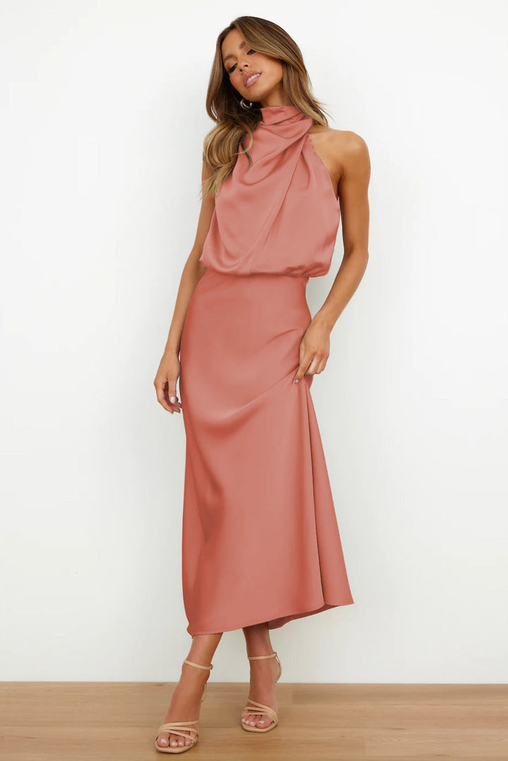 Lina™ - Elegant Satin Evening Dress