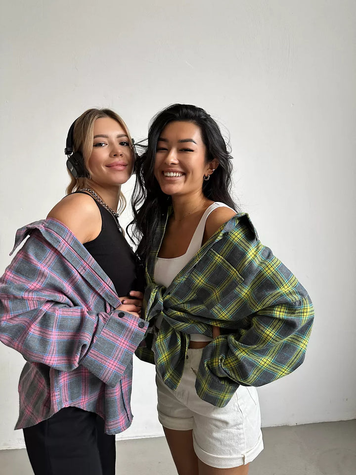 Carrie | Chemise en flanelle à carreaux élégante pour un look raffiné