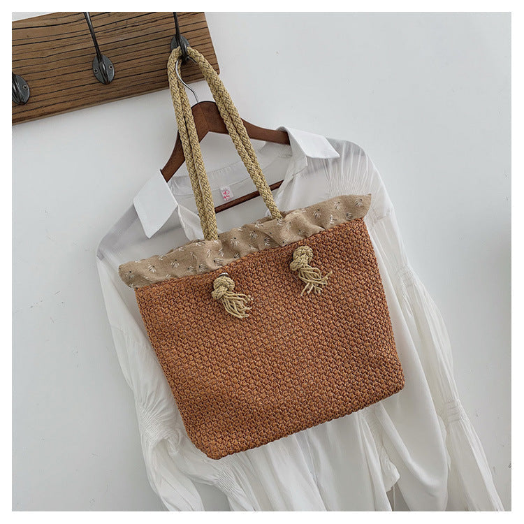 Louisa - Sac fourre-tout tissé à la main stylé pour femmes