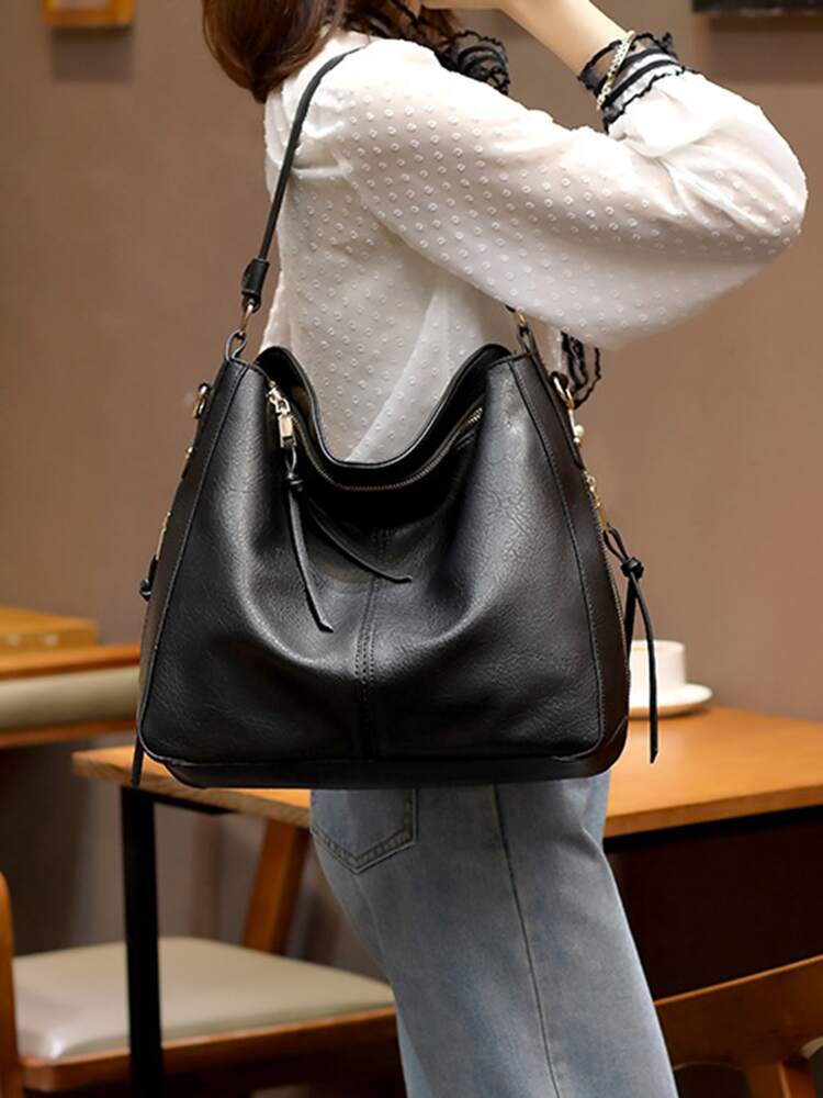 Jacky - Elegante und geräumige Sommer-Tasche aus Leder für Frauen