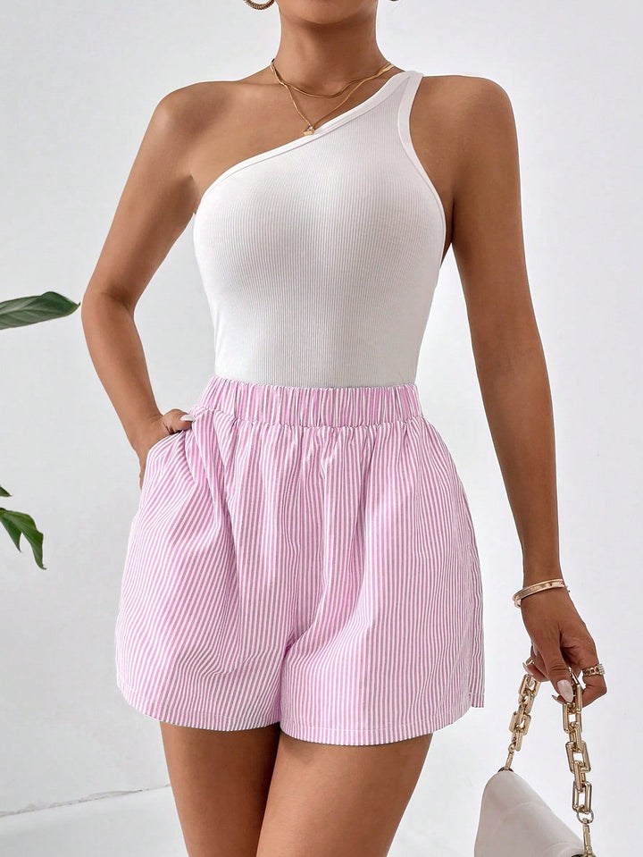 Blythe - Shorts d'été rayés à la mode et décontractés pour femmes