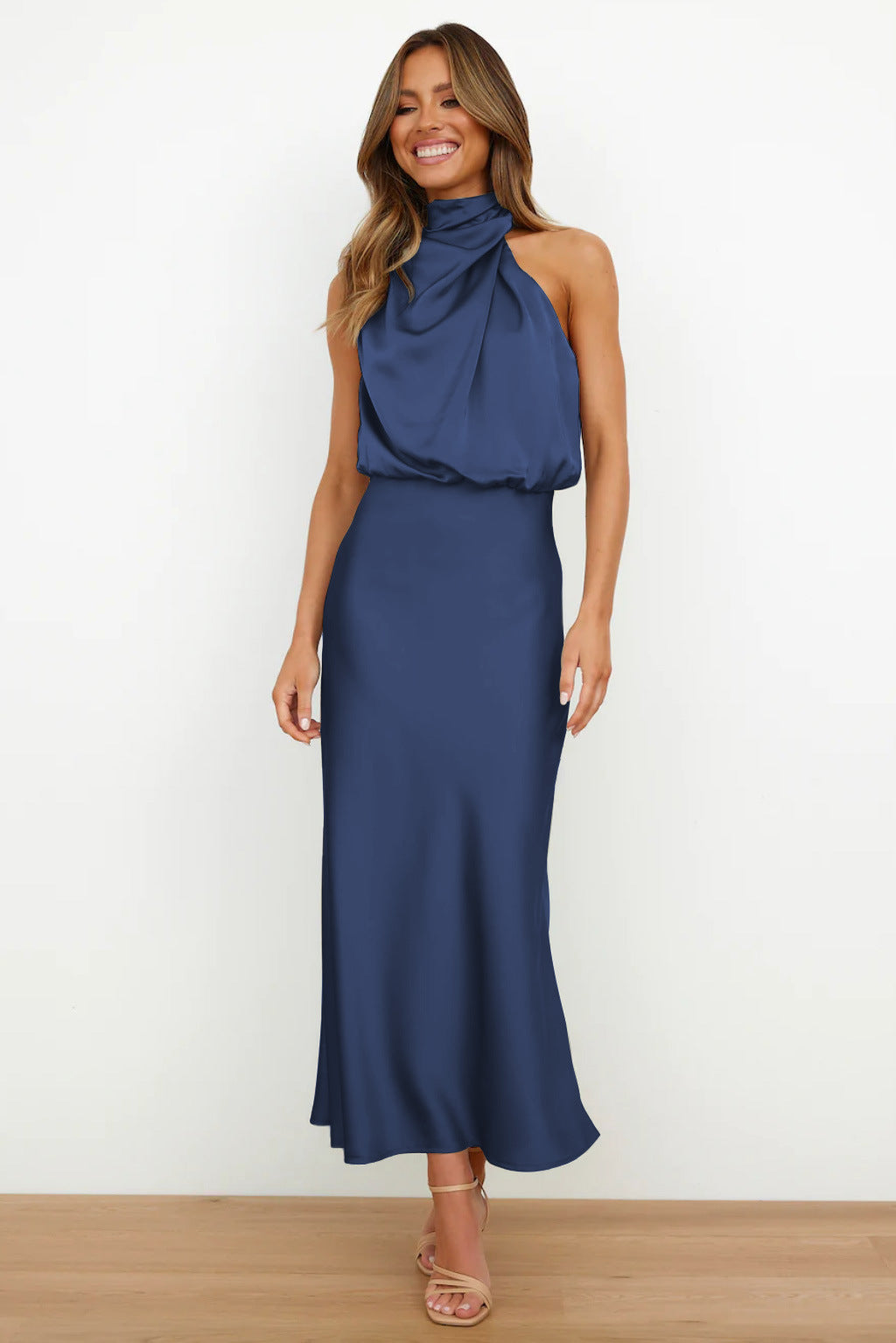 Lina™ - Elegant Satin Evening Dress