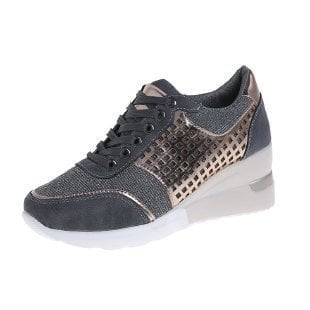 Amelia - Baskets orthopédiques stylées avec talon haut élégant et talon compensé confortable