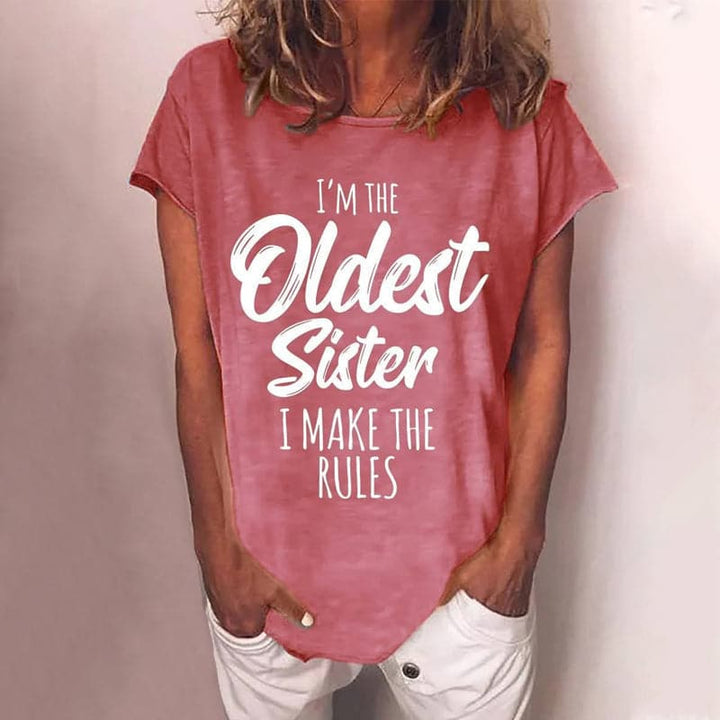 Myra - T-shirt d'été stylé et confortable avec imprimé unique pour femmes