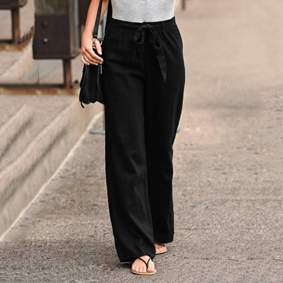 Pantalons en lin élégants pour femmes de style florentin