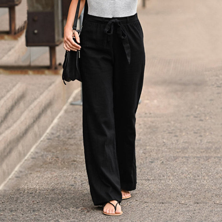 Pantalons en lin élégants pour femmes de style florentin