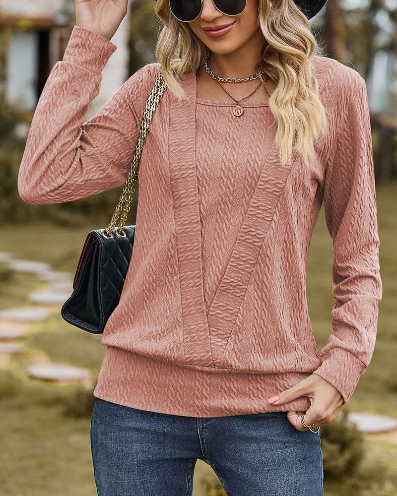 Amiyah - Elegant long sleeve blouse for a stylish autumn look for women