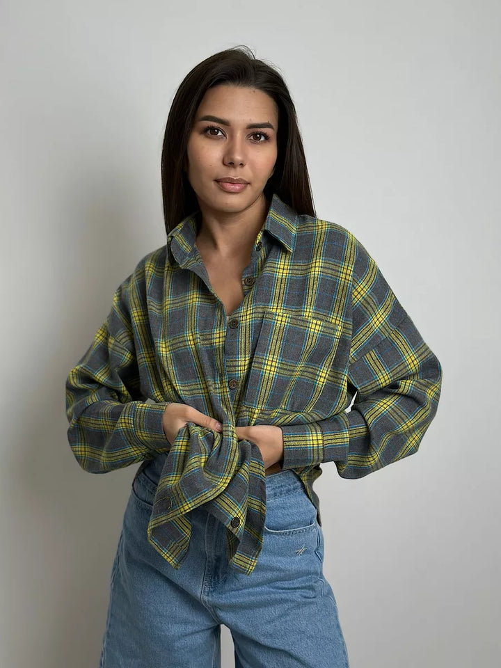Carrie | Chemise en flanelle à carreaux élégante pour un look raffiné