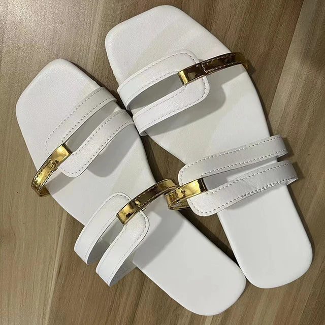 Wilma - Fashionable flat summer slippers for women