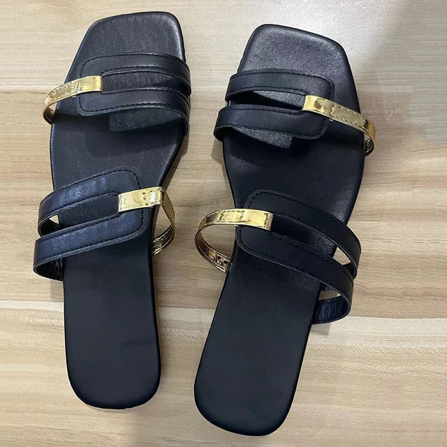 Wilma - Fashionable flat summer slippers for women