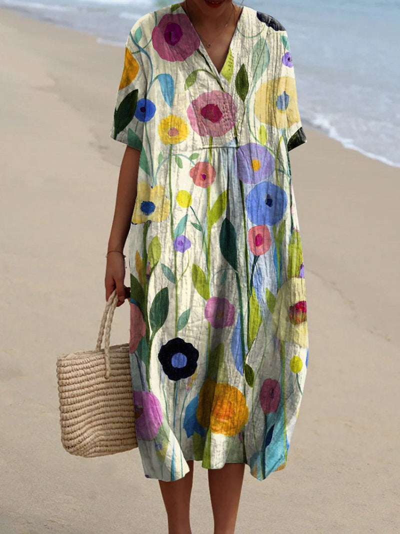Hannah™ - Buntes Sommerkleid Mit Blumen