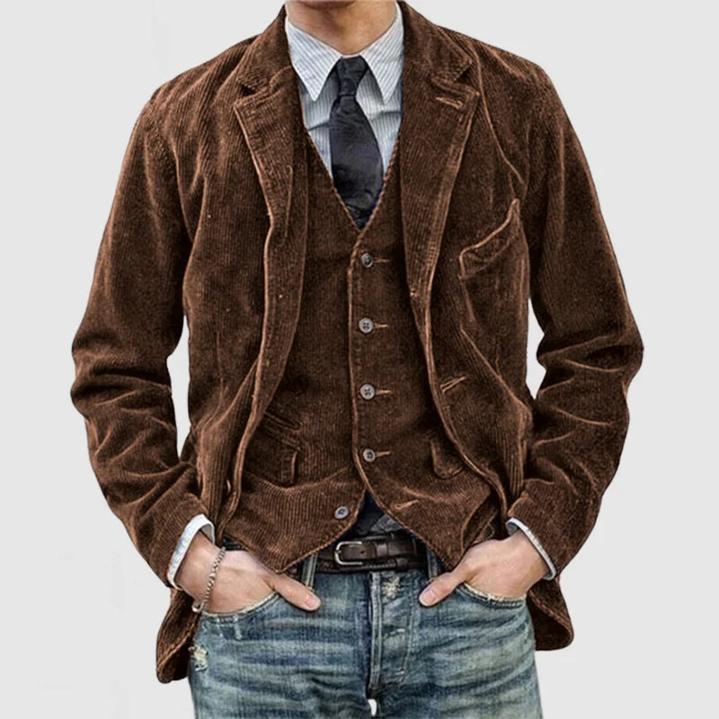Bernard™ - Premium Leather Jacket and Vest