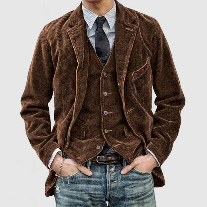 Bernard™ - Premium Leather Jacket and Vest