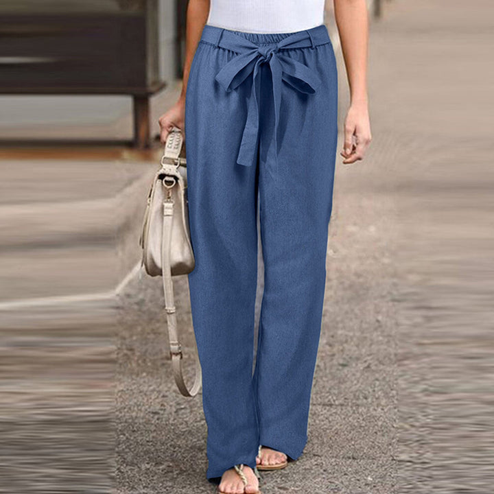 Pantalons en lin élégants pour femmes de style florentin