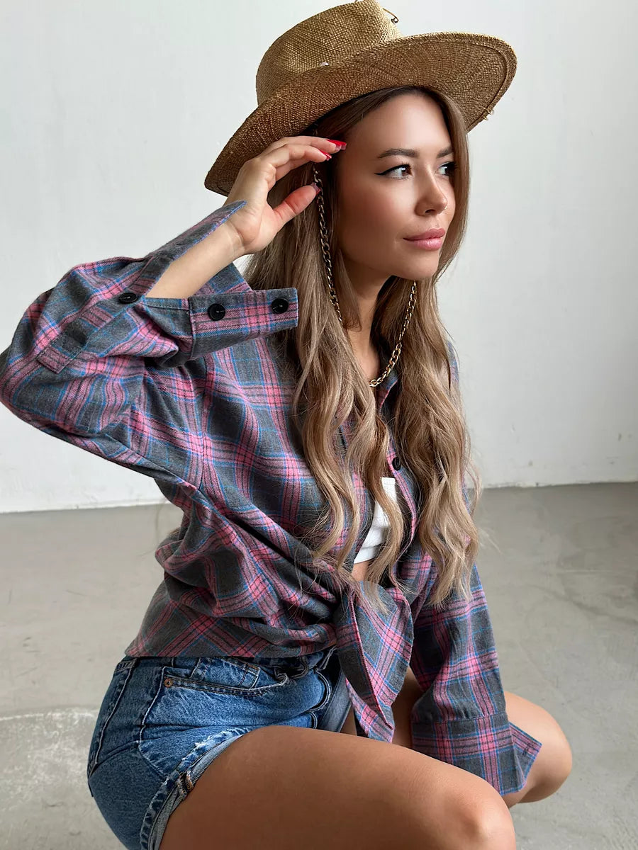 Carrie | Chemise en flanelle à carreaux élégante pour un look raffiné