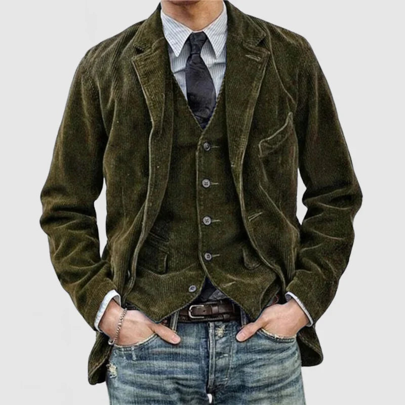 Bernard™ - Premium Leather Jacket and Vest