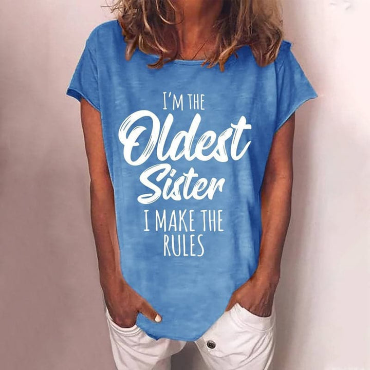 Myra - T-shirt d'été stylé et confortable avec imprimé unique pour femmes