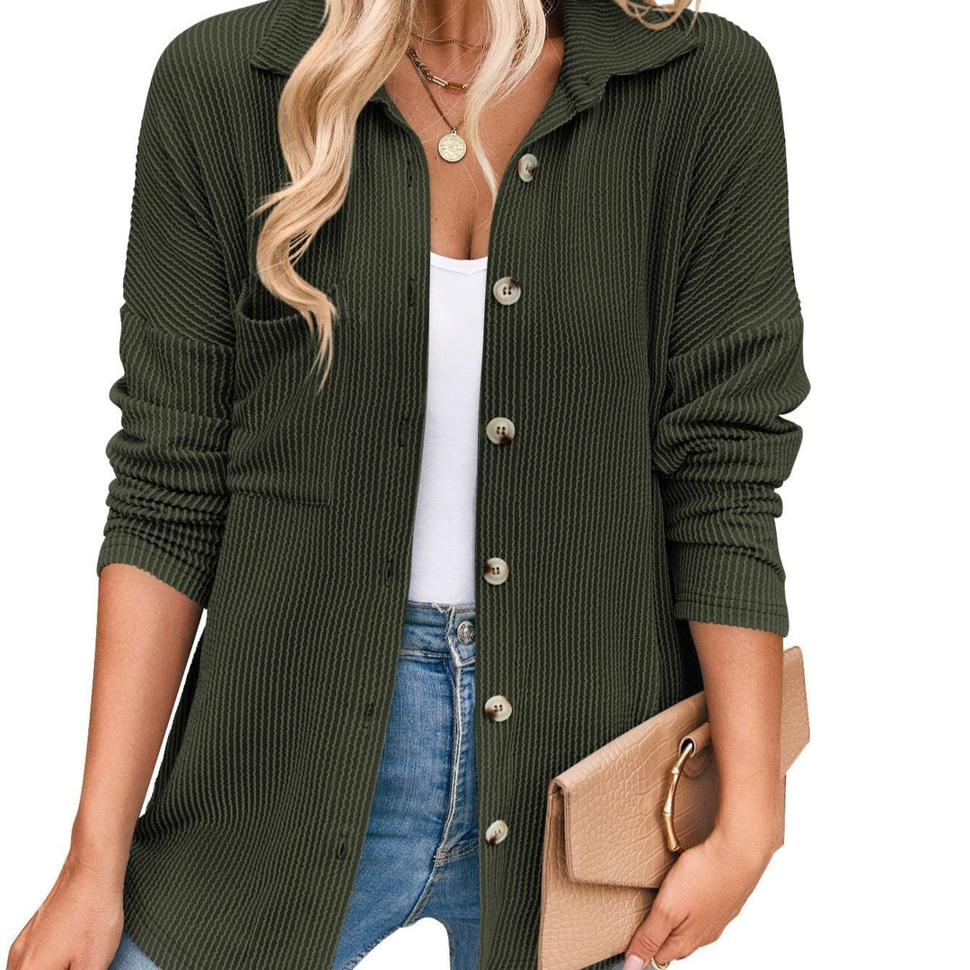 Aria - Stylische langärmelige Herbstbluse mit trendigen Streifen für Frauen