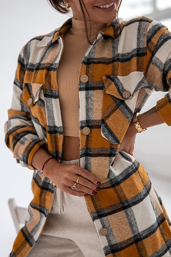 Marga - Stylish and Comfortable Plaid Blouse for Women