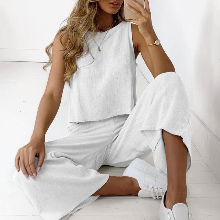 Karla - Ensemble deux pièces sans manches stylé et confortable pour femmes