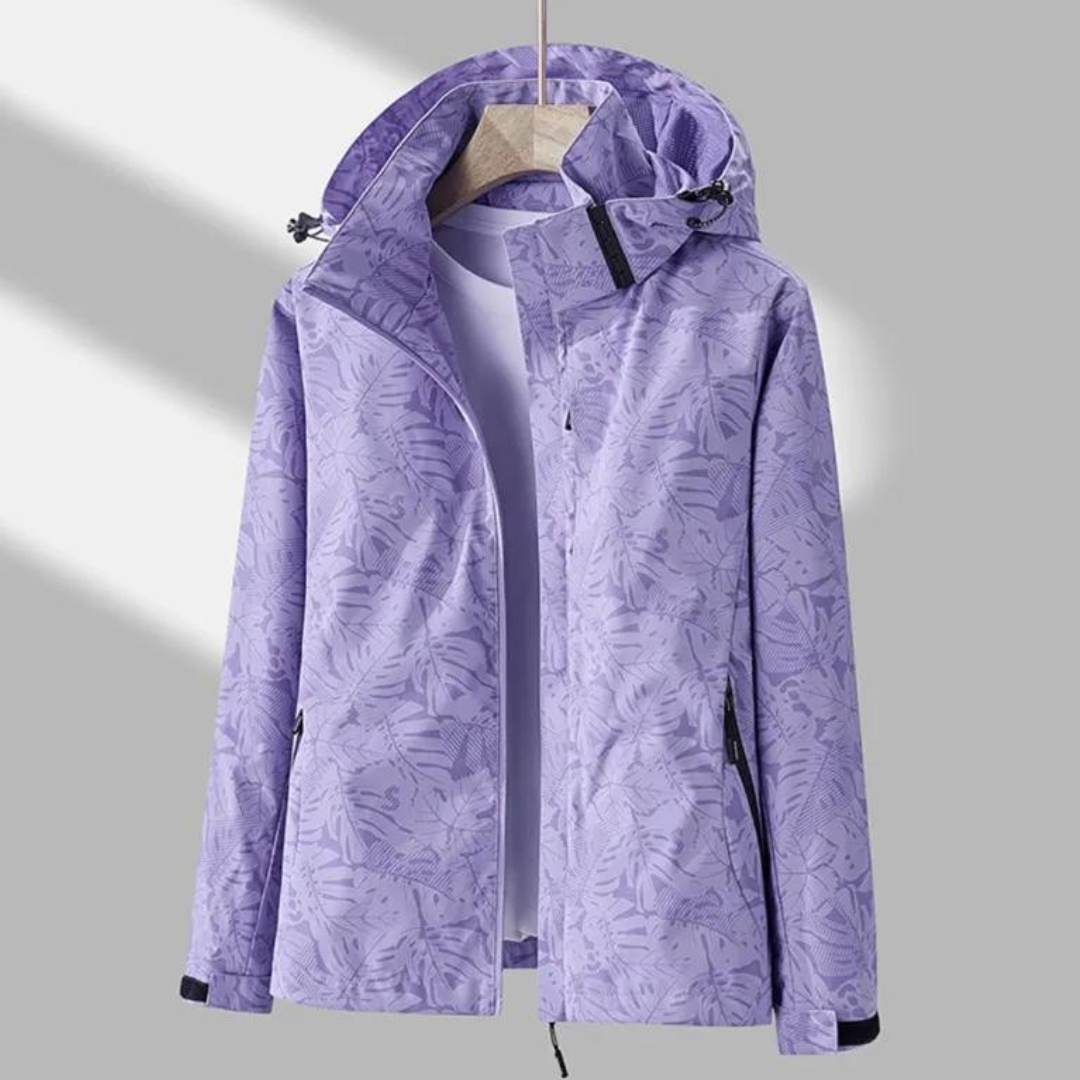 Lily - Elegant Spring Windbreaker with Hood for Women