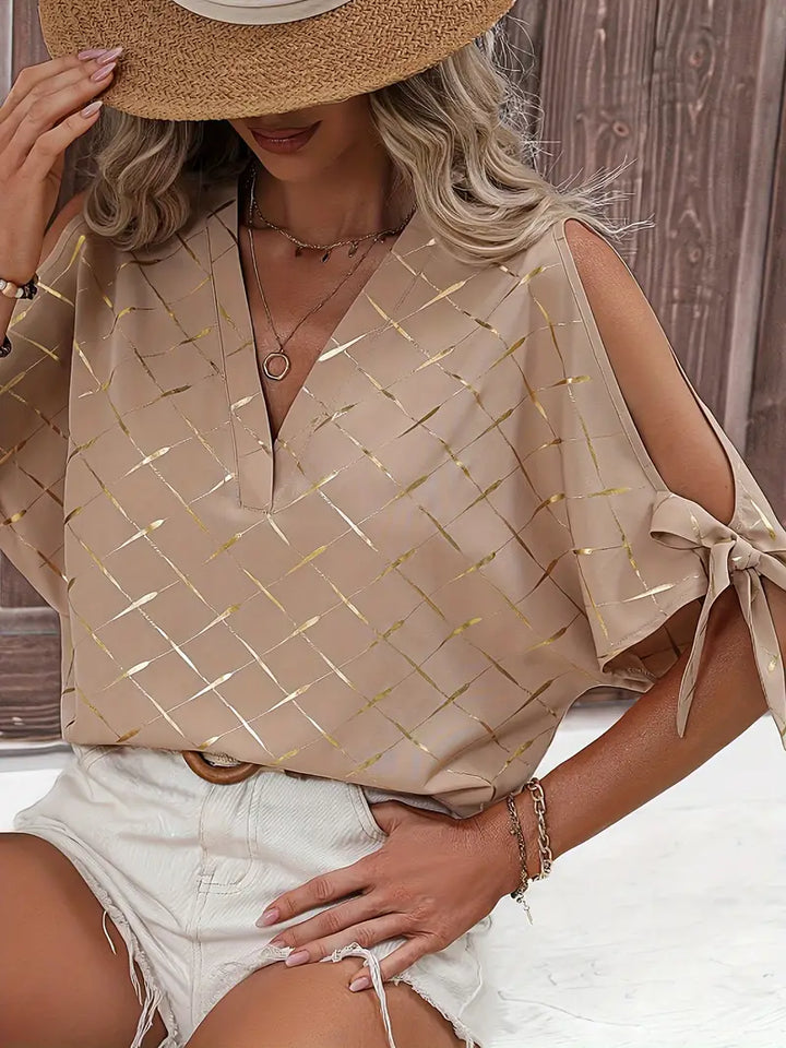 Irie - Elegante und bequeme Beige Freizeitbluse für Frauen