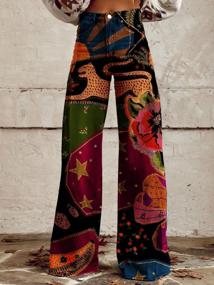 Mila™ - Weite Boho Vintage-Hosen