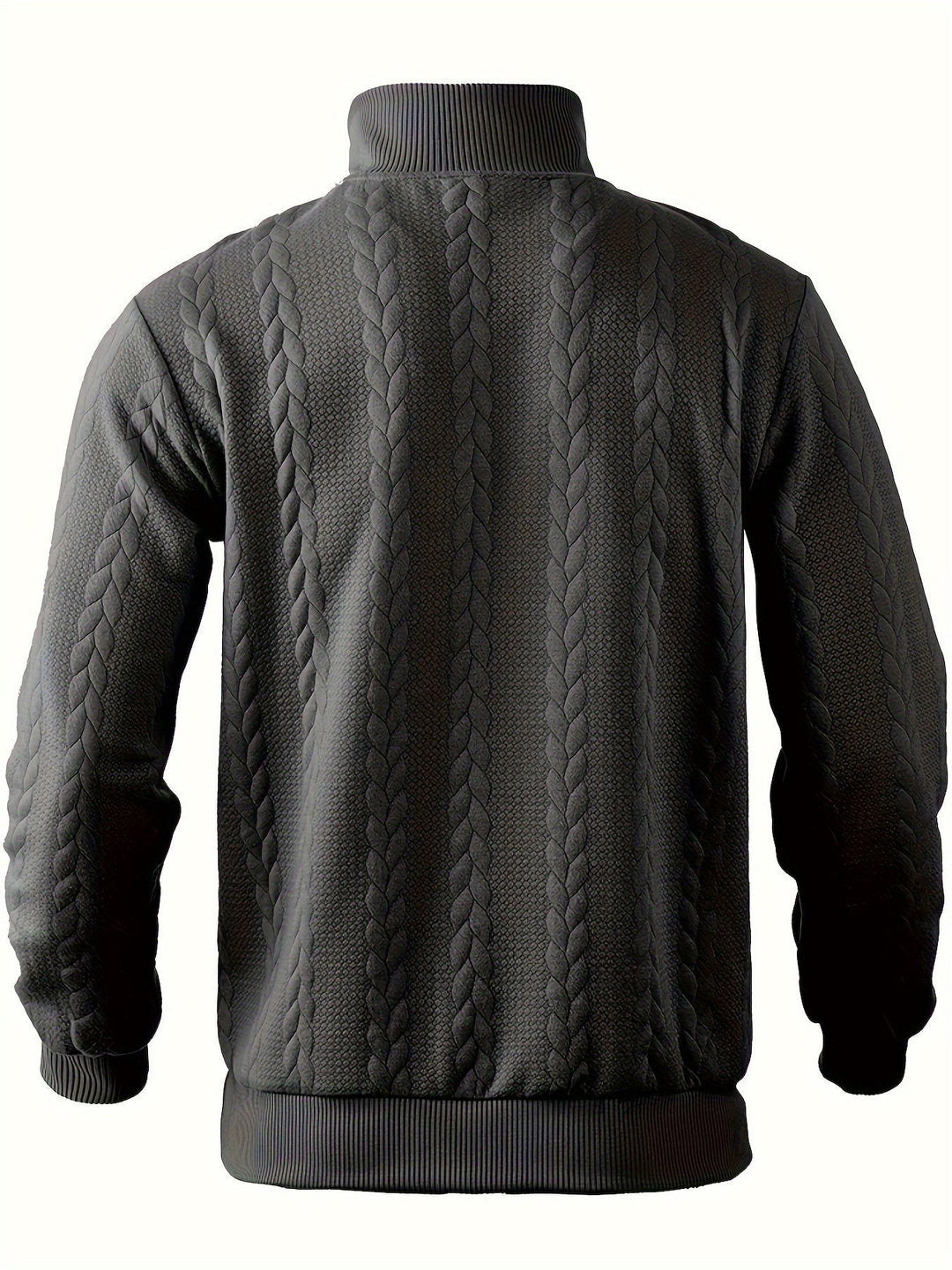 Alain™ - Vintage Herren-Pullover mit Reißverschluss aus Kaschmir