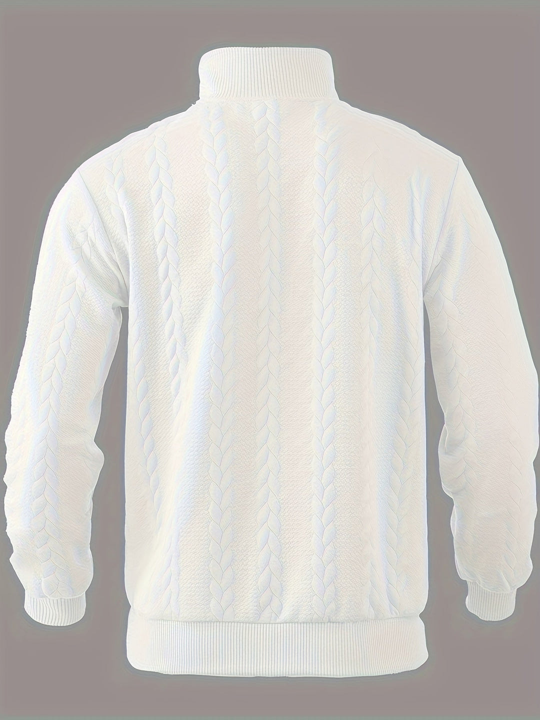 Alain™ - Vintage Herren-Pullover mit Reißverschluss aus Kaschmir
