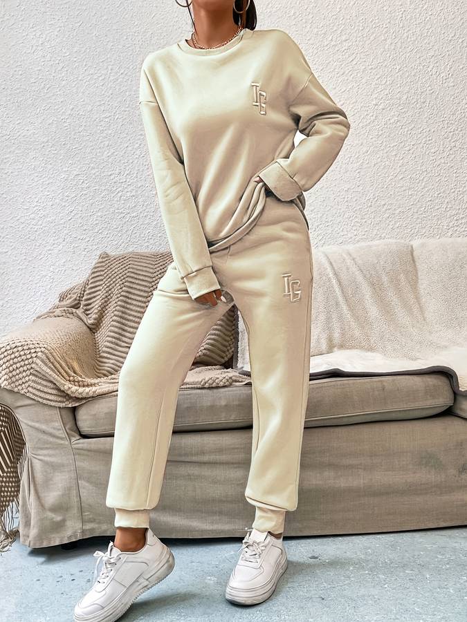 Joy - Ensemble élégant de pull et pantalon pour femmes