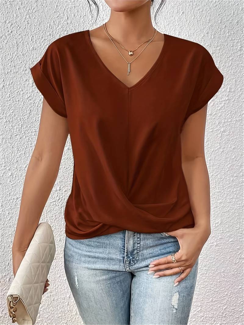 Lia™ - Stylisches T-Shirt Mit Kurzen Ärmeln