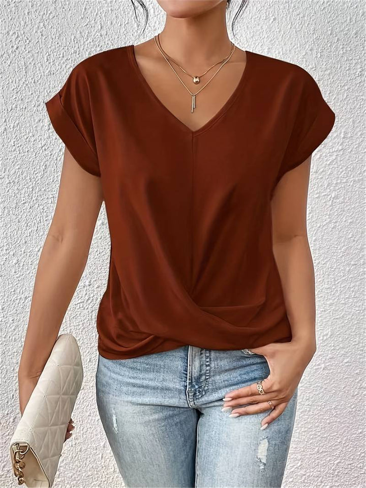 Lia™ - Stylisches T-Shirt Mit Kurzen Ärmeln