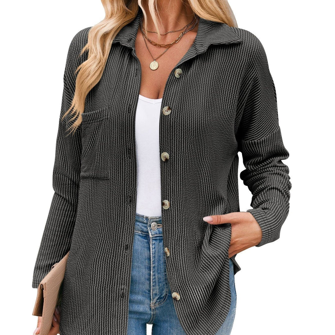 Aria - Stylische langärmelige Herbstbluse mit trendigen Streifen für Frauen
