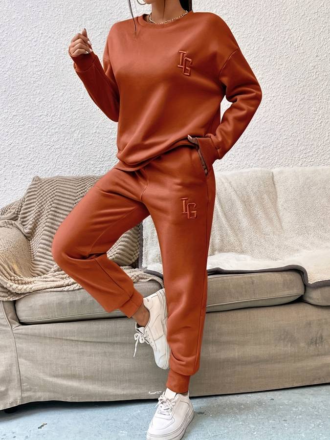 Joy - Ensemble élégant de pull et pantalon pour femmes