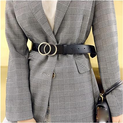 Ceinture en cuir Aria chic pour femmes avec boucle O tendance
