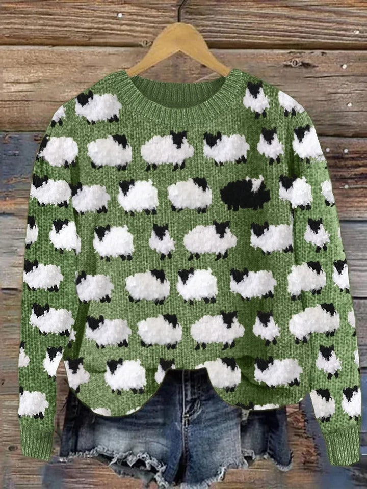 Céline™ - Weihnachts-Pullover mit Weihnachtsbäumen