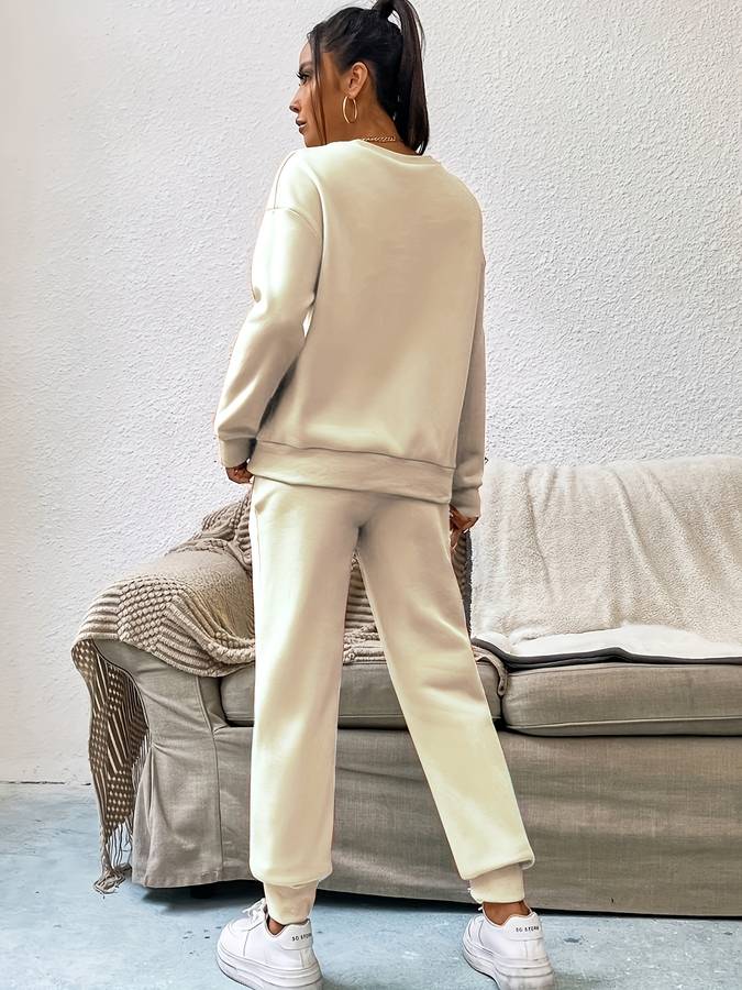 Joy - Ensemble élégant de pull et pantalon pour femmes