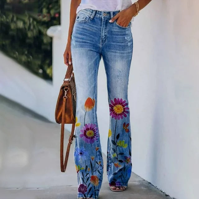 Ada - Floral jeans with style and comfort
