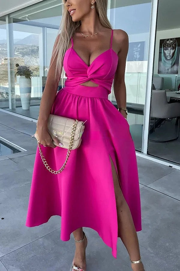 Amelie™ - Elegantes Keys Midi-Kleid