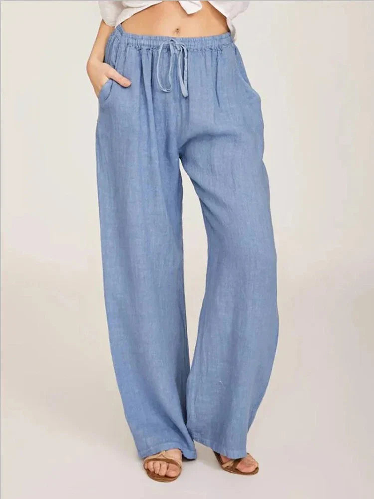 Elegante Baumwoll-Leinen-Hose von Virginia
