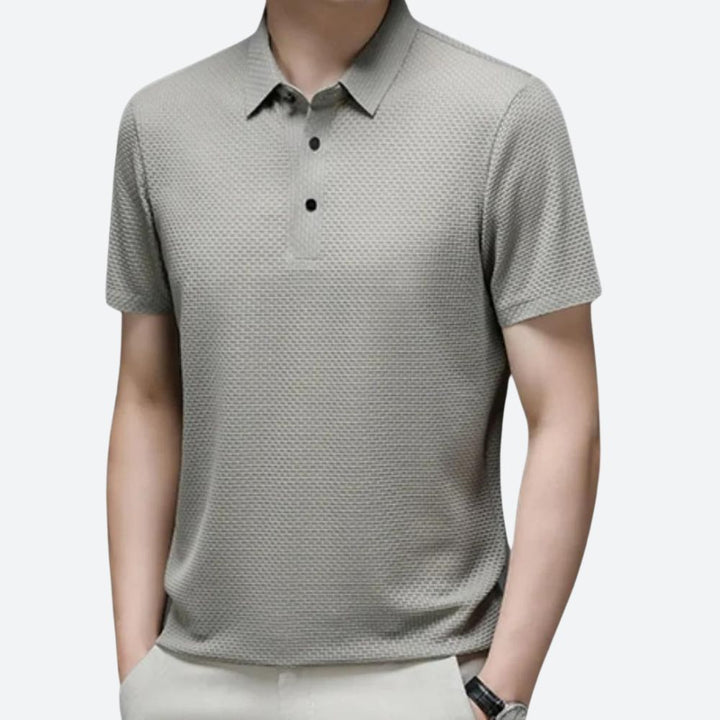 Stylish textured luxury polo shirt for men - Anton