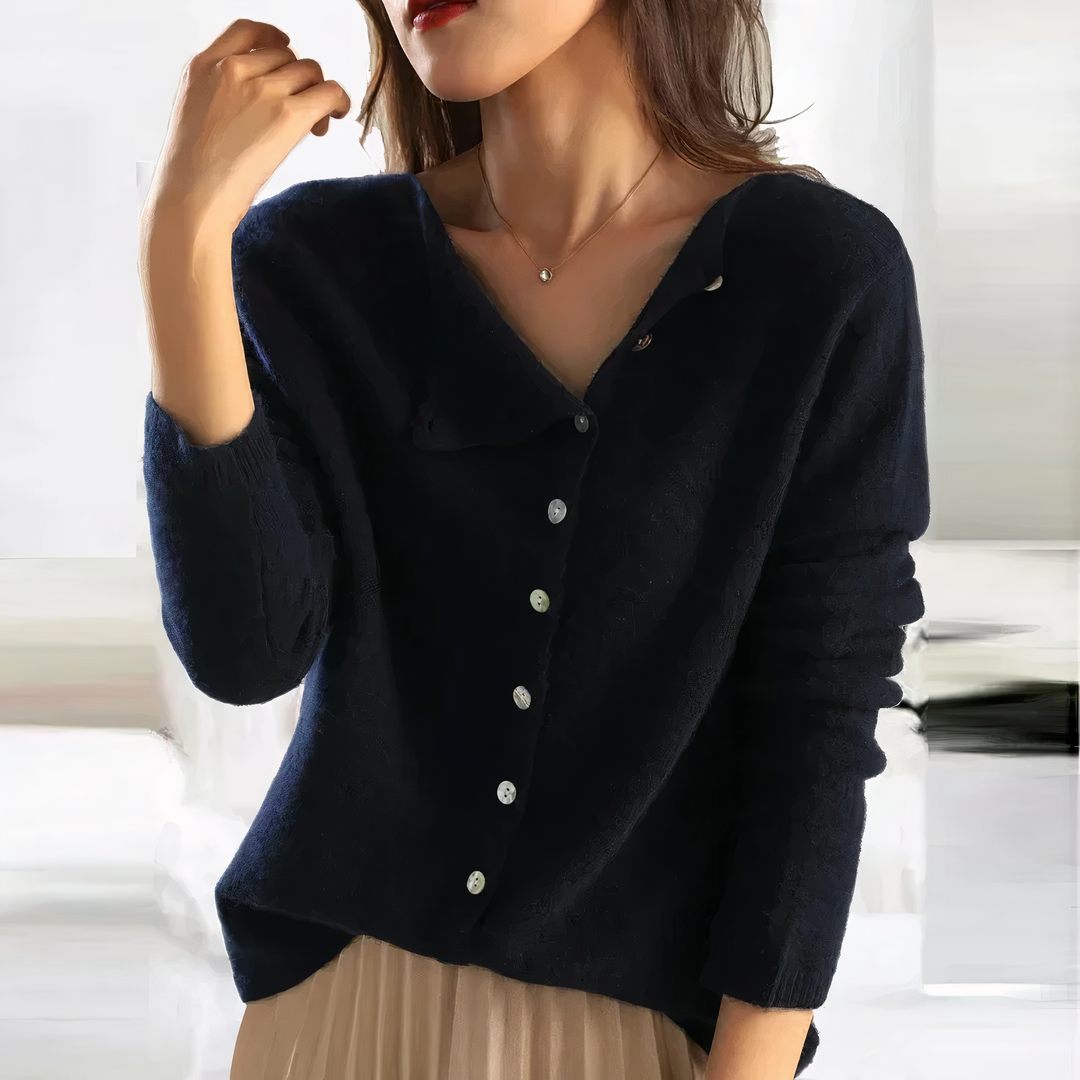 Fashionable button-up cardigan - Arleth