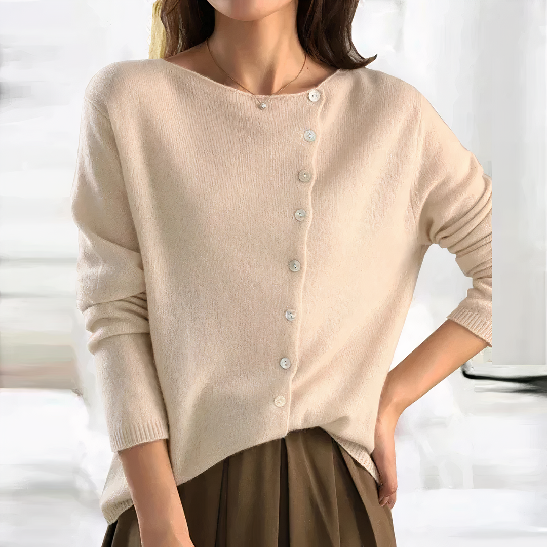 Fashionable button-up cardigan - Arleth