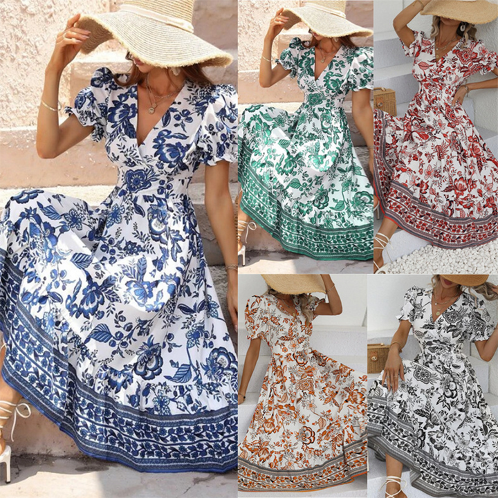 ALIANA - Stylish floral dress for a sophisticated look