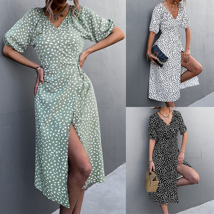 ALKMINI - Elegant midi dress for any occasion