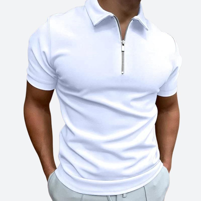 Stylisches Polo T-Shirt mit Reißverschluss - Barend