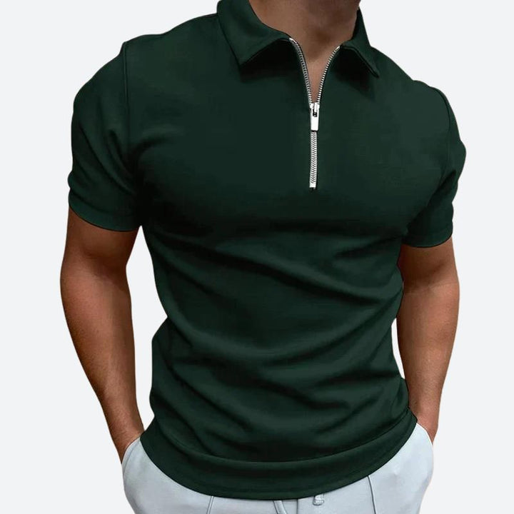 Stylisches Polo T-Shirt mit Reißverschluss - Barend