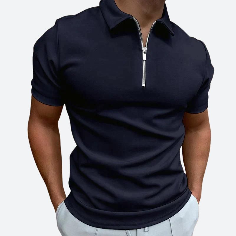 Stylisches Polo T-Shirt mit Reißverschluss - Barend