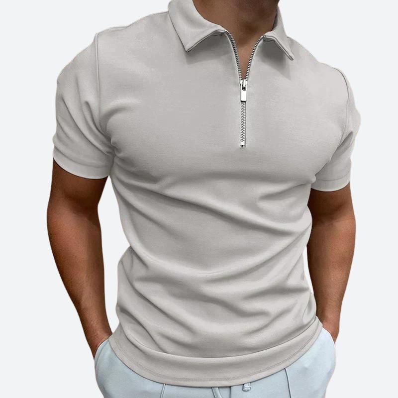 Stylisches Polo T-Shirt mit Reißverschluss - Barend